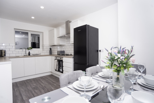 Fully equipped kitchen-diner with everything you need for comfort, cooking and entertaining — a true home-from-home space for your stay.