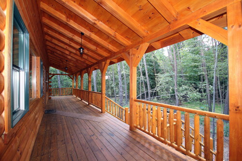 Front Porch, looking West, Timber Ridge Lodge
