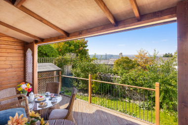 Sheltered private terrace