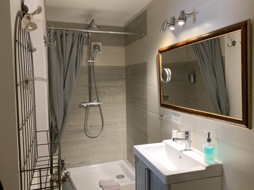 Salle de bain :  douche chambre Mazarin 