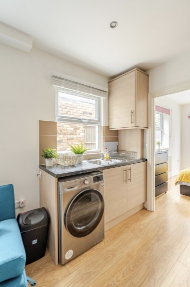 From lounge to bedroom view 