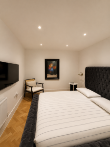 Sink into a luxurious king-size bed with premium bedding, designed to give you the perfect night’s sleep in total comfort and style.