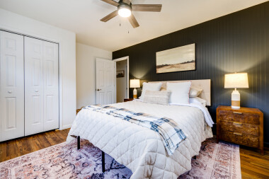 Master Bedroom/ closet space/ tv 