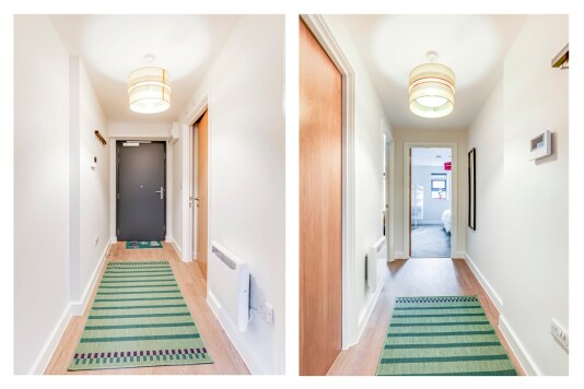 Hallway - when you first walk through the flat front day