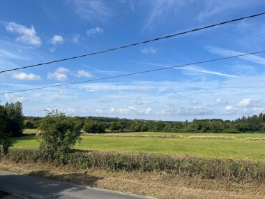 Countryside views at the front
