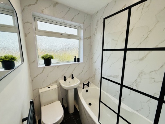 Family bathroom with shower