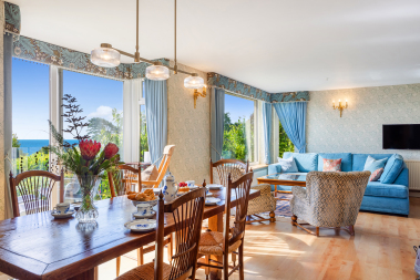 Dining area / Living room (ground floor), with terrace access