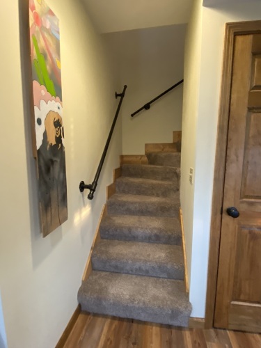 Stairs to upstairs bedroom