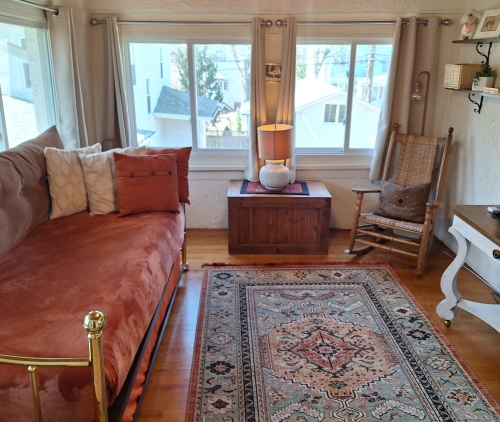 The Sunroom serves as the 4th bedroom, sleeping two.