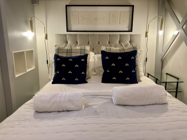 second bedroom double bed