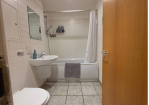 Whether you prefer a relaxing soak in the bath or a refreshing shower, our modern bathroom is fully equipped with complimentary shower gel, shampoo, conditioner, fresh towels, and essential toiletries—providing all the comforts of home with the convenience of a serviced stay.