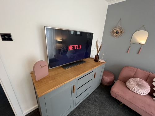 Front Room With TV Including Netflix