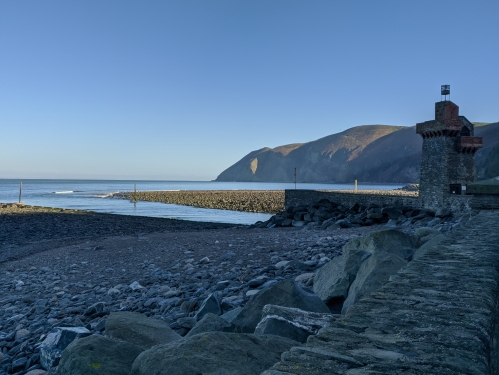 Lynmouth harbour and lighthouse