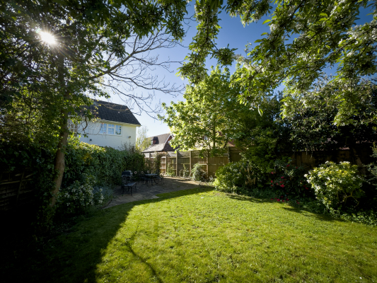 Private, secluded and enclosed rear garden, Riverwalk Apartment North