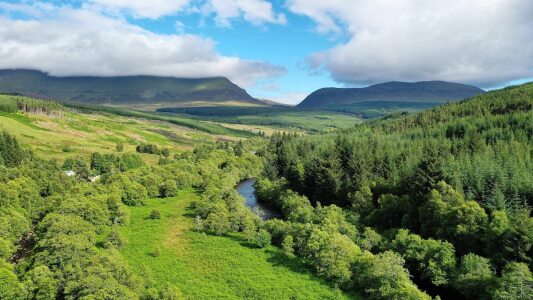 Arial View from the property towards Ben Wyvis