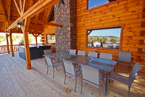 Closeup of West Side Deck Dining Area