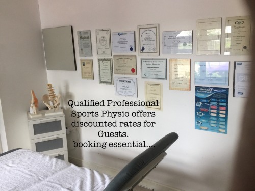 Professional Sports Physio treatment at Woodpaddock (room 10)