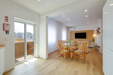 Living room and dining table