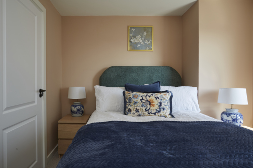 Peaceful bedroom designed for deep, comfortable sleep