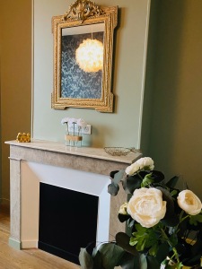 cheminée dans la chambre