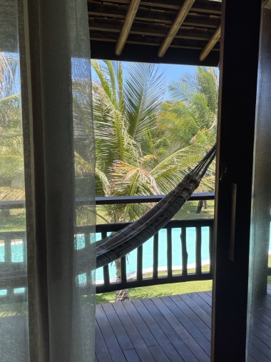 balcone vista piscina