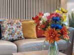 Relax in your bright and stylish living space