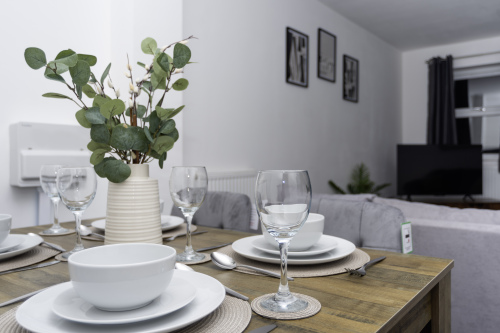 Bright dining area perfect for family meals and gatherings
