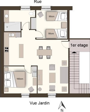 Plan - Loft Appartement