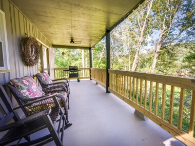 With gorgeous views of the Little Sandy River, you're surrounded by nature on every side.