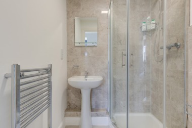 Ensuite Shower room with WC off Bedroom one