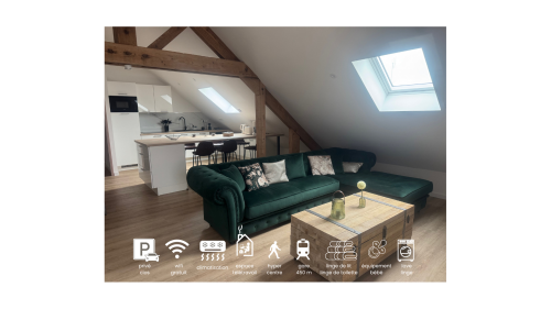 bel espace de vie lumineux