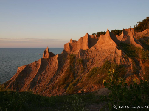 Chimney Bluffs State park - our most famous is a fun to hike with it unique clay spires.  