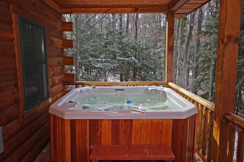 Hot Tub,  on Back Deck