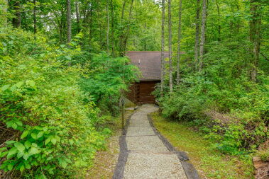 17 stairs down the path to the cabin