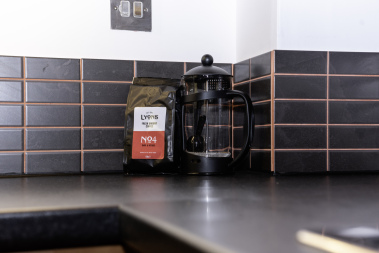 Cafetiere and coffee supplied