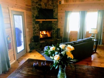 Aspen Ridge Cabin Rentals - Blue Ash - Dining Table and living room