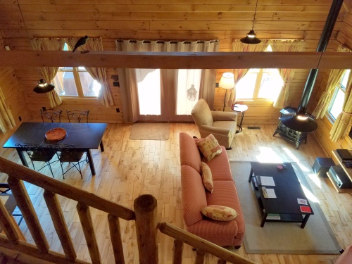 View from loft stairs