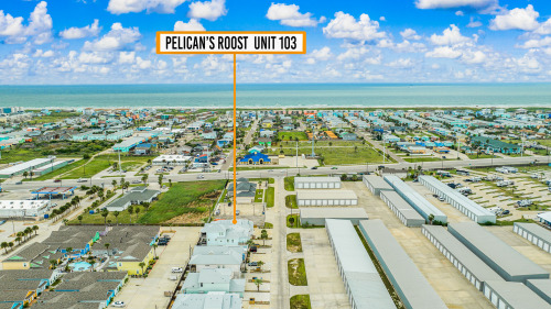 Beach is in the distance, approx 5 blocks 