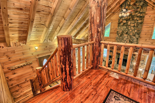 Top of Stairs, Open Loft, Rocky View Lodge