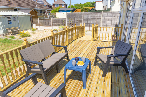 Out side seating to enjoy your tea and coffee