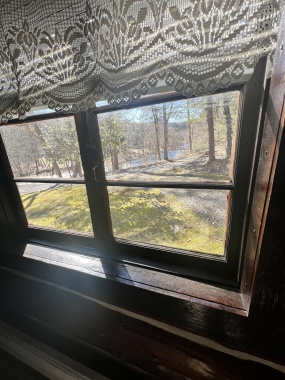 View from master bedroom of the creek