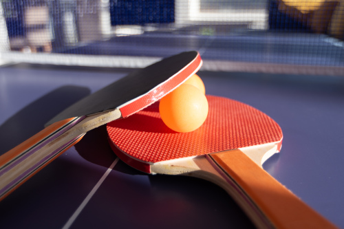 Ping-pong table for family fun and friendly competition