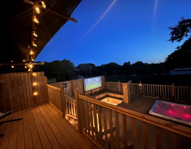 Outdoor decking area