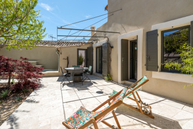 La terrasse et ses chiliennes