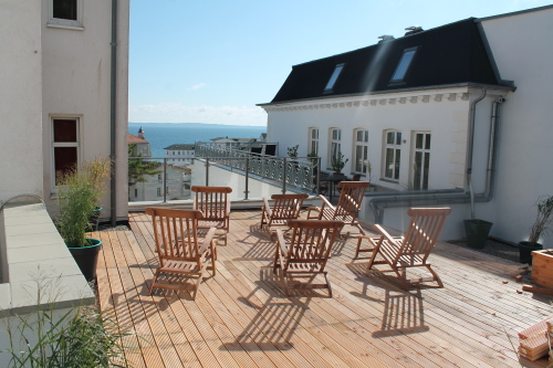Blick von der Dachterrasse