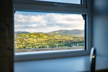 Kitchen window vies of slieve gullion vally