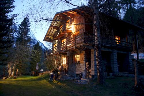 Evening time at the Chalet
