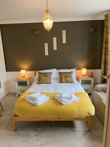 Bedroom 2 - Bright double bed with storage for clothes