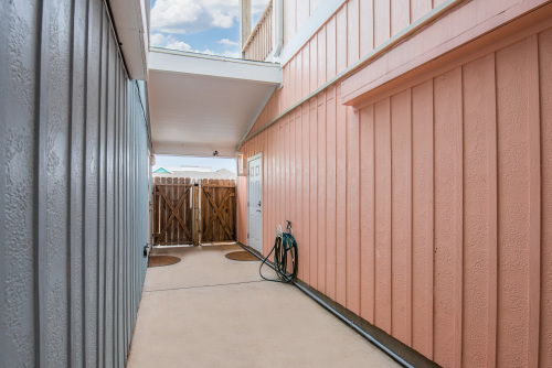 studio entry is toward rear of the home 