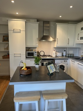 Kitchen with work top space